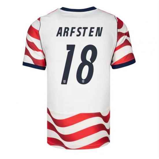 USA 2026 FIFA World Cup Soccer White Jersey Set ( Have Shorts ) Max Arfsten #18